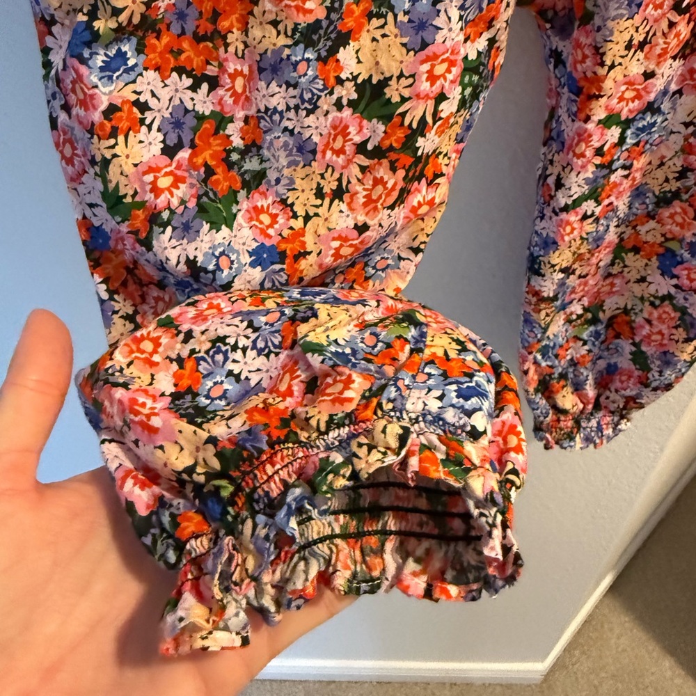 NWT Lil’ Lemons For Love & Lemons Floral Button Jumper - Picture 3 of 7